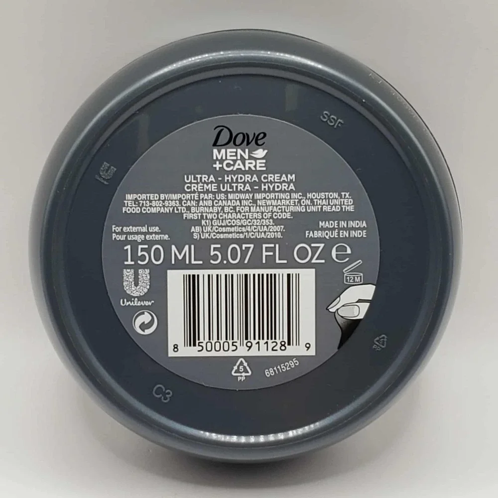 Dove Men + Care Ultra Hydra Cream for Face, Hands, and Body 5.07 oz